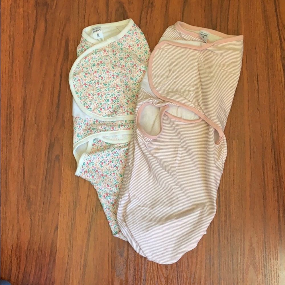Carter’s Girls Swaddle Wraps NEW (2)